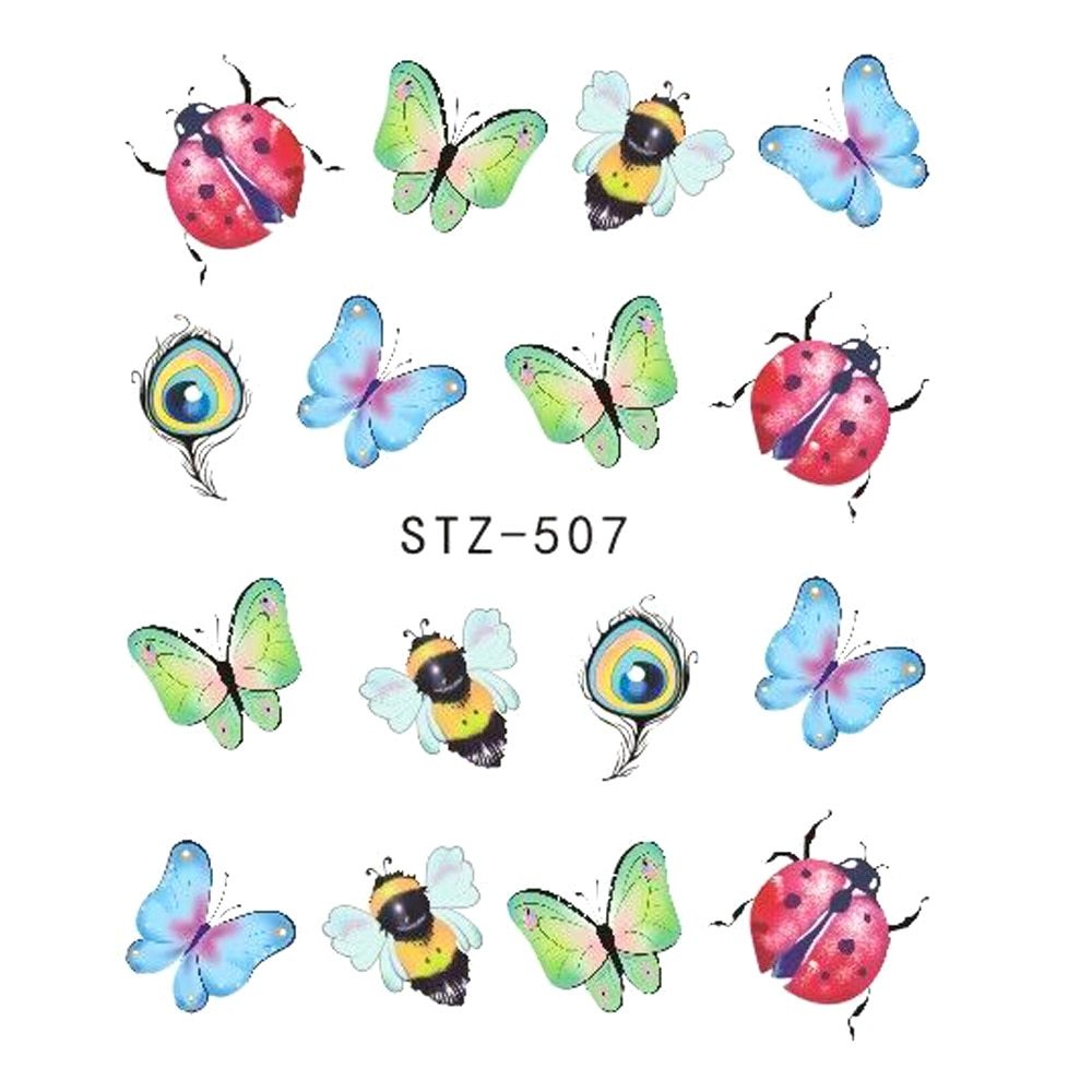Butterfly Flower Nail Art