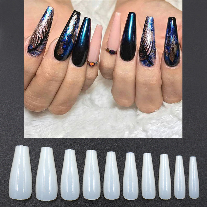 Transparent natural color nails