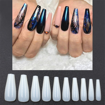 Transparent natural color nails