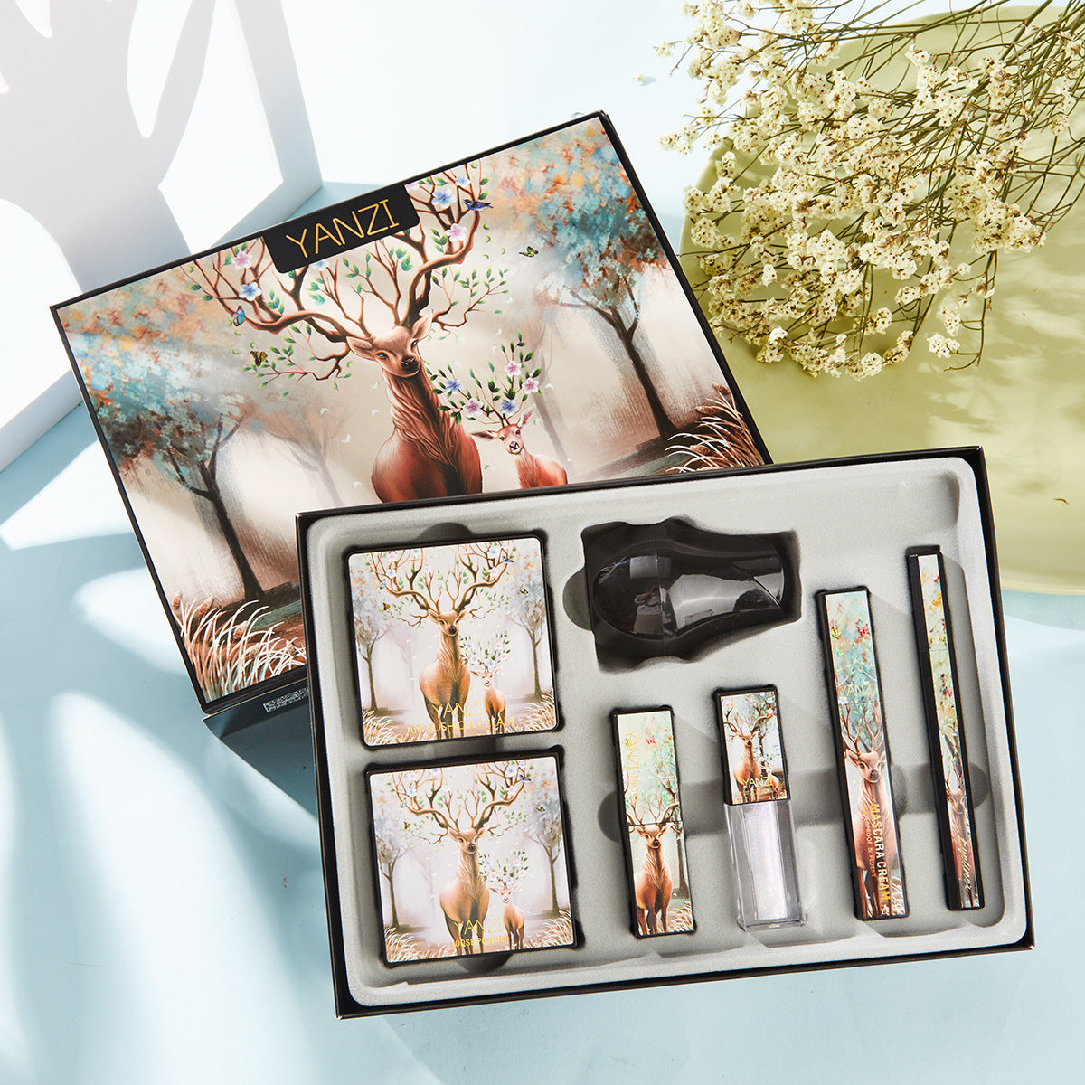 Eye Shadow Plate Lipstick Set