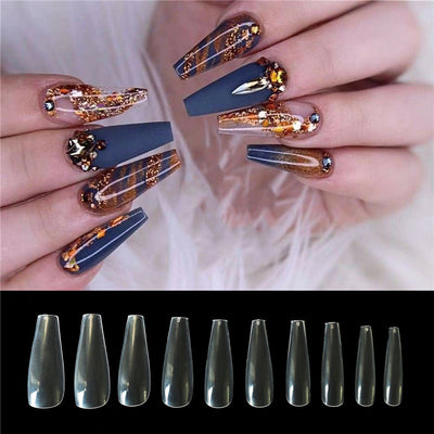 Transparent natural color nails