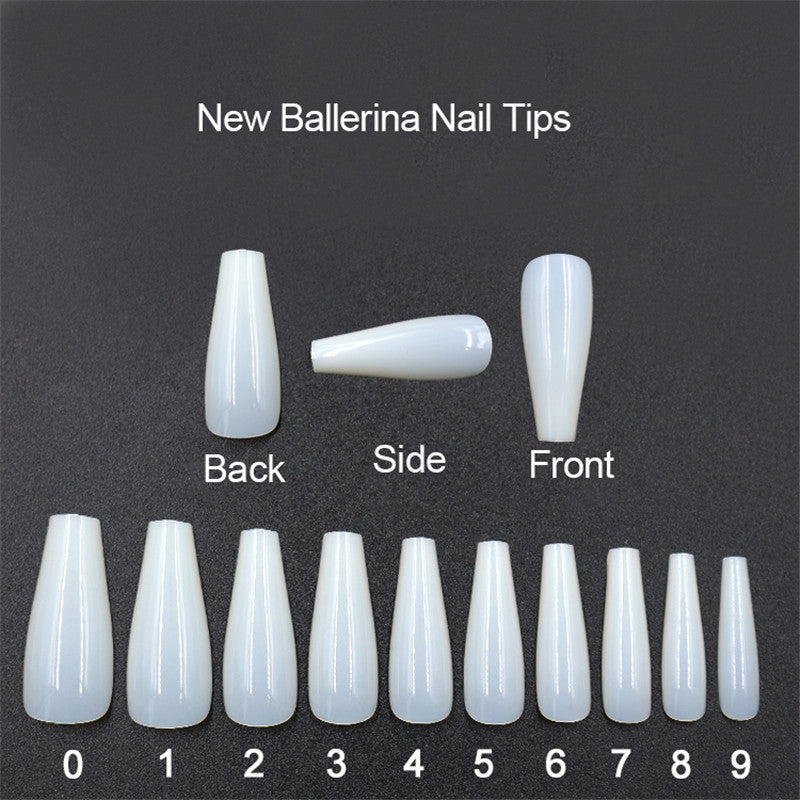 Transparent natural color nails