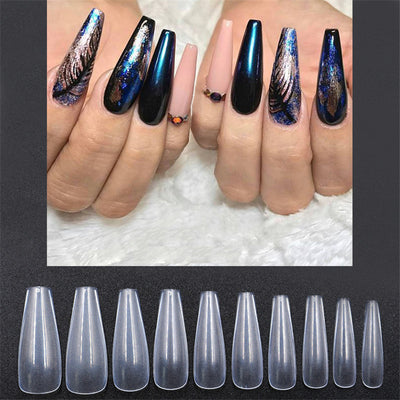 Transparent natural color nails