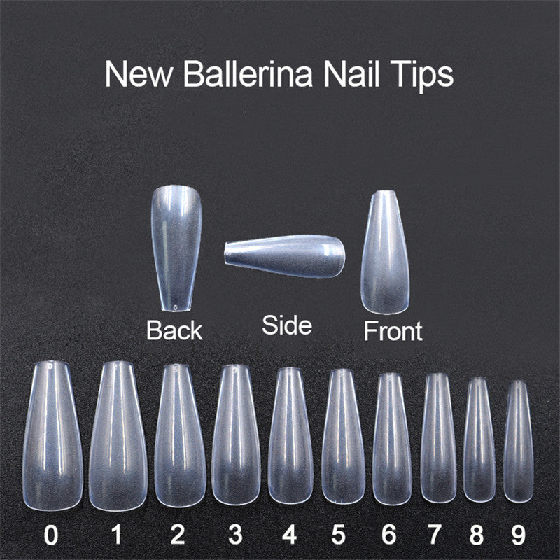 Transparent natural color nails