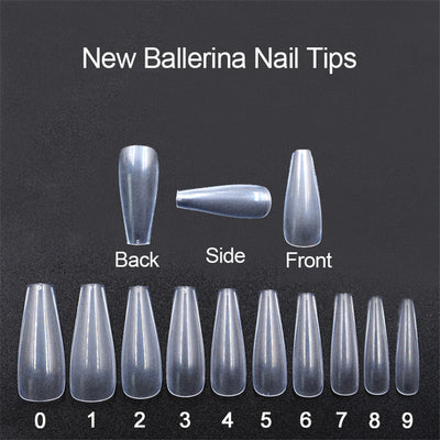 Transparent natural color nails