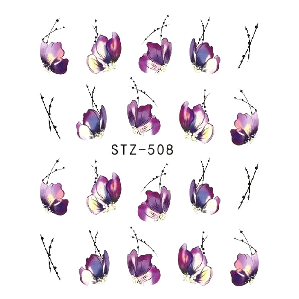 Butterfly Flower Nail Art