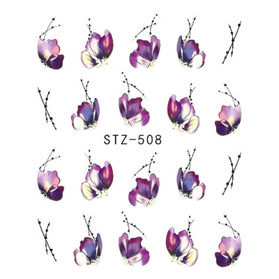 Butterfly Flower Nail Art