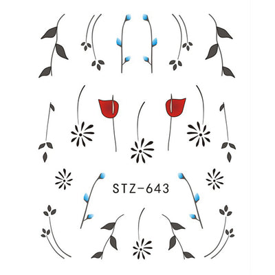 Butterfly Flower Nail Art