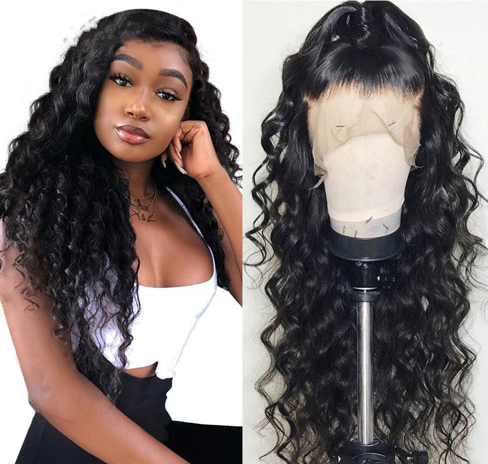 Fiberblack small curly wig