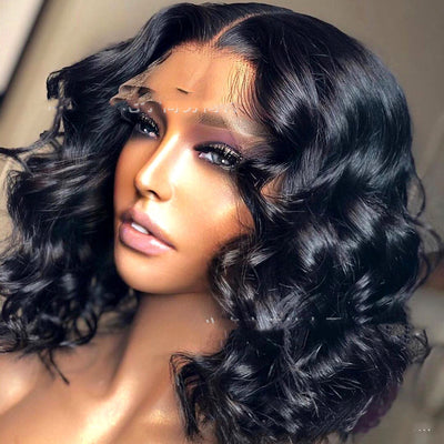 Black  Short Curly Hair